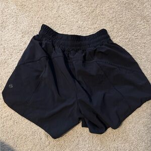 lululemon athletica Black Athletic Shorts Track That 5” Size Womens 6